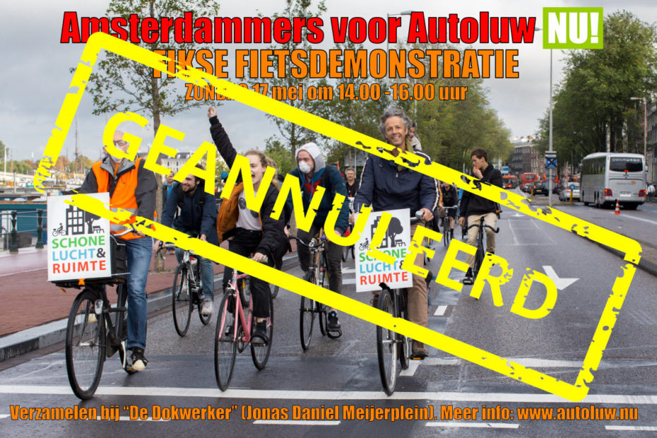 Sluimeren Toeval map FIKSE FIETSDEMONSTRATIE | OP DIE FIETS! | Amsterdammers voor Autoluw NU!